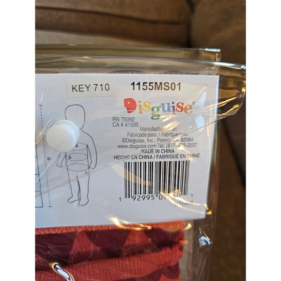 Disney Moana 2 Toddler Costume Dress S/P 2T Simea Disguise Dress Up Pretend NEW - Picture 9 of 9